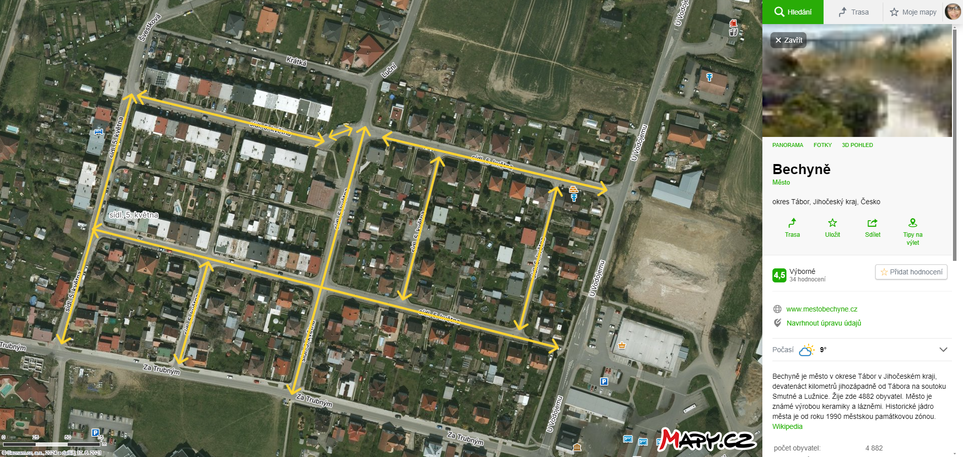 Blokové čištění ulic ve středu 14. 05. 2025
